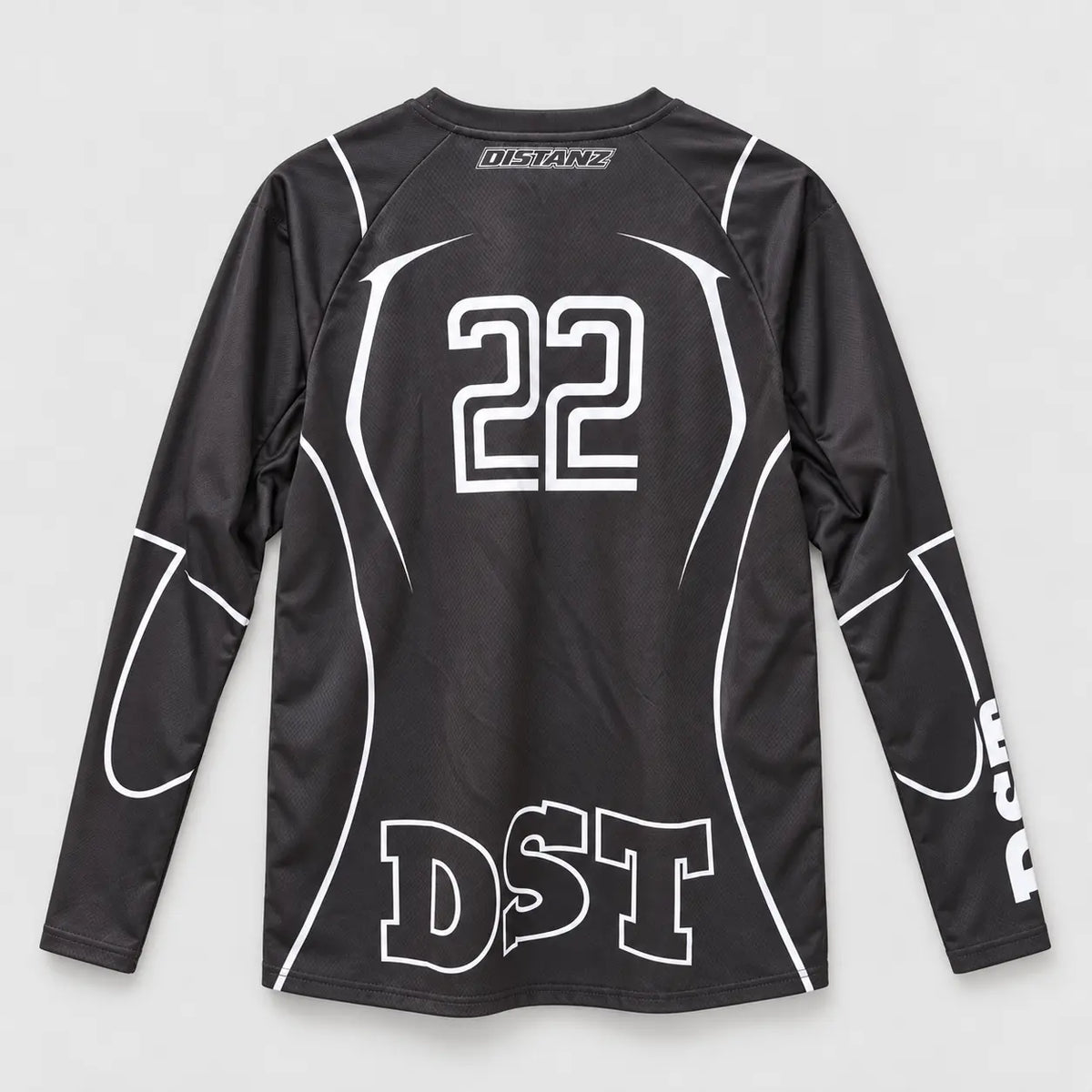 Back view of the black Midnight 22 Motocross Jersey