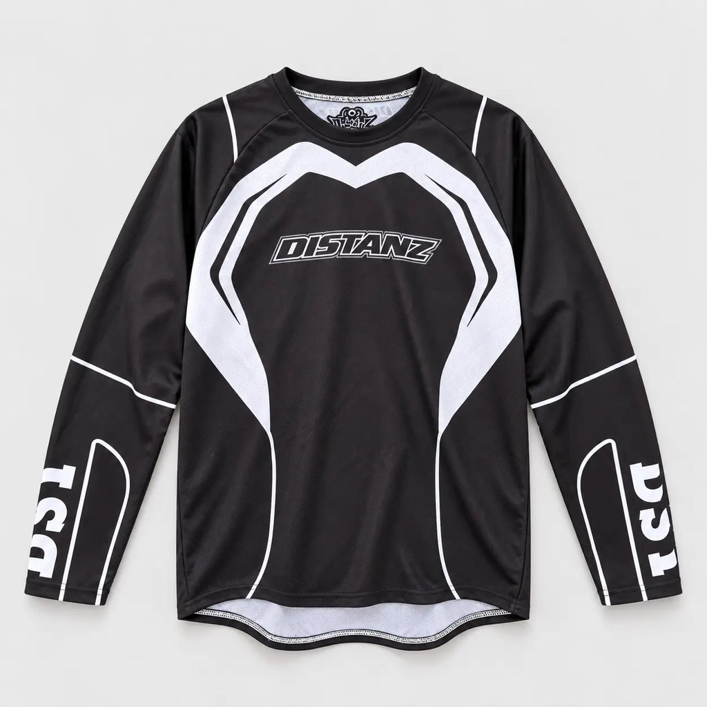 Front view of the black Midnight 22 Motocross Jersey