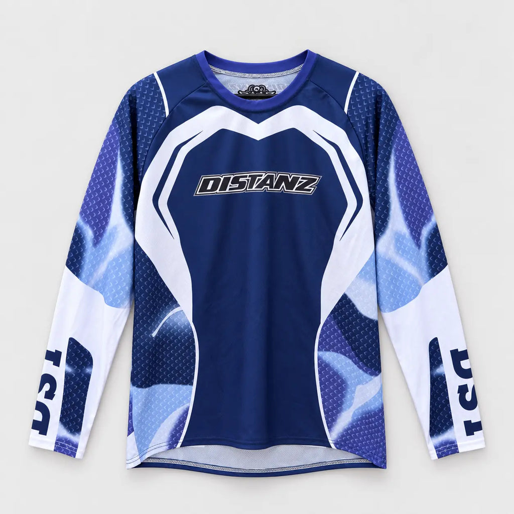Front view of the Blue 22 Motocross Jersey