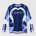 Front view of the Blue 22 Motocross Jersey