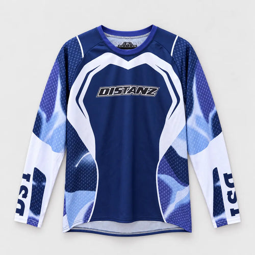 Front view of the Blue 22 Motocross Jersey